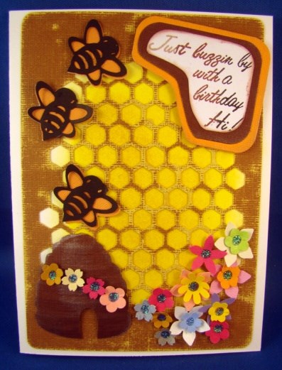Honey Bee Card - CUP704791_198 | Craftsuprint