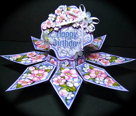 Floral Surprise Card Kit Pink Anemones - CUP369425_422 | Craftsuprint