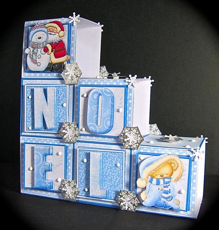 Christmas Noel Snow Blocks Card 2 Sheet Mini Kit - CUP447326_68 ...