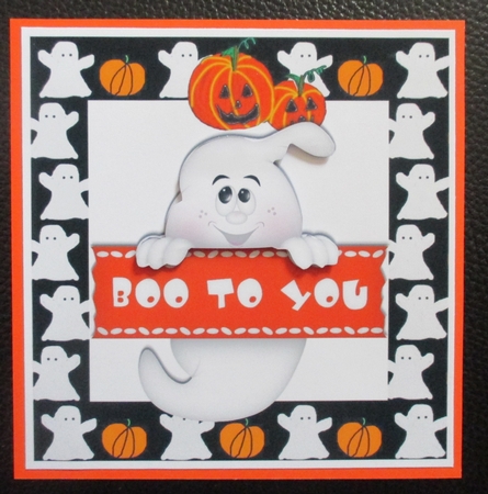 Boo! to you Ghost, in ghost frame 8x8 - CUP732319_415 | Craftsuprint