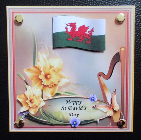 St. Davids Day 6 x 6 quick card - CUP854174_11517 | Craftsuprint