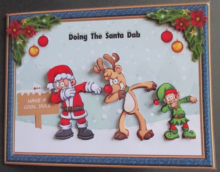 Dabbing Santa, Rudolph and Elf - CUP921298_74027 | Craftsuprint