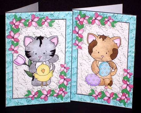 2 Easter Kitty Notelets 1 - Photo by Denise Murray / Paperboo Creations