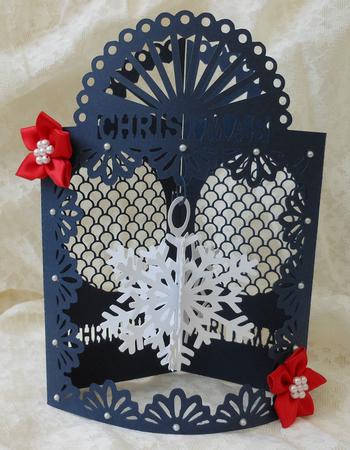 Swinging Snowflake Card - CUP691412_596 | Craftsuprint