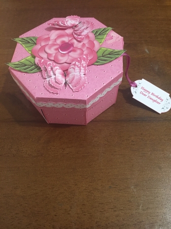 Shades of pink octagonal exploding box card - CUP896375_20842 ...