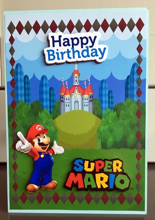 Mario Birthday Card - CUP813379_84013 | Craftsuprint
