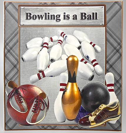 Bowling is a Ball Card Topper &amp; Decoupage - CUP432792_1865 | Craftsuprint