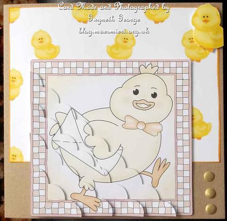 Easter Chicken Yellow Backing Paper - CUP550470_1051 | Craftsuprint
