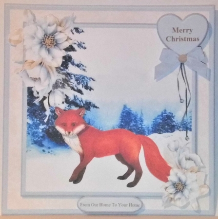 Beautiful Fox Christmas Card Mini Kit & Decoupage - Photo by Hazel ...
