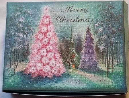 Merry Christmas Winter Scene Gift Box - CUP574786_40 | Craftsuprint