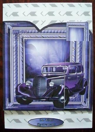 Vintage Car Bookmark Card - CUP427936_452 | Craftsuprint