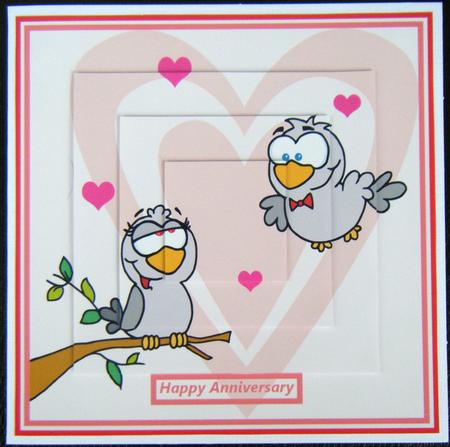 Happy Anniversary Birds - CUP76574_698 | Craftsuprint
