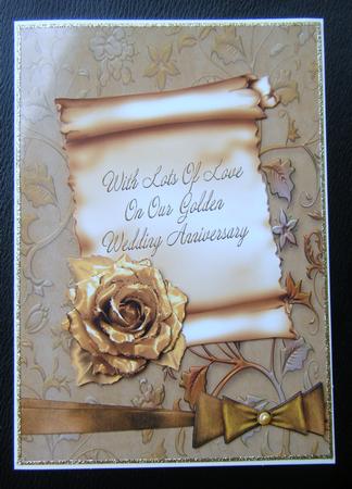Our Golden Wedding Anniversary Card - CUP130041_614 | Craftsuprint