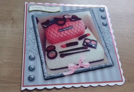 Mac Makeup Cake Birthday Female Quick Card Photo By Honorscard
