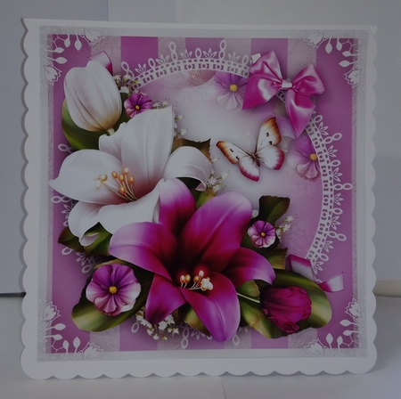 White Bordo Lilies Mini Kit - CUP879232_1641 | Craftsuprint