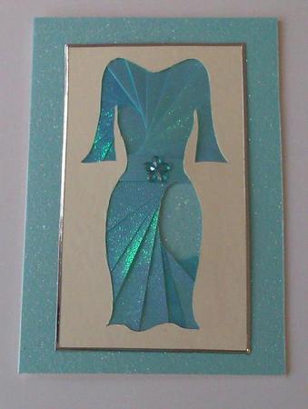 Chenelle Fashion Dress Iris Folding Pattern - CUP218500_126 | Craftsuprint