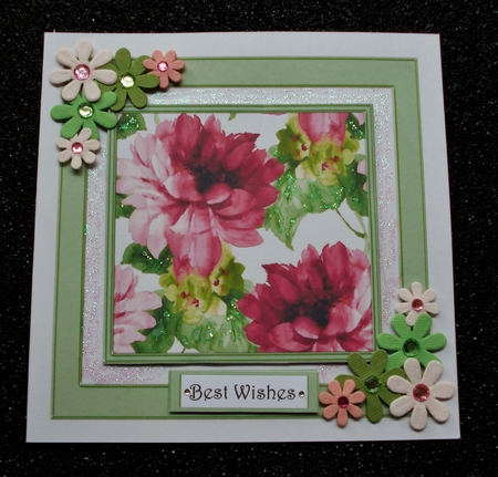 cards greeting printmaster 1763 Watercolour in Kit Mini Green Floral CUP620989