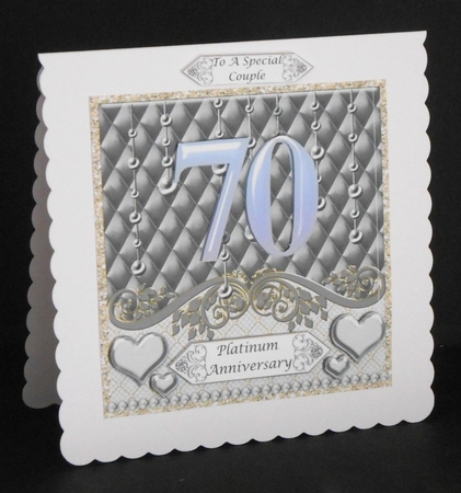platinum anniversary card
