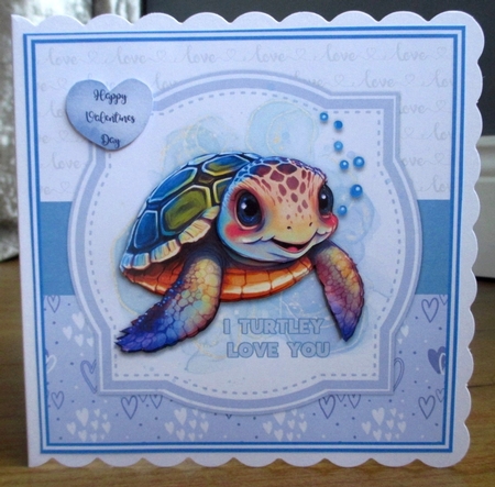 KATIA MID-RISE SHORT, FRENCHIE BLUE TURTLEY IN LOVE