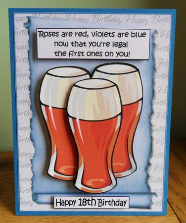 Male 18th Birthday Beer 2 Decoupge Cup248930 1209 Craftsuprint