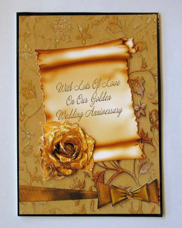 Our Golden Wedding Anniversary Card - CUP130041_614 | Craftsuprint