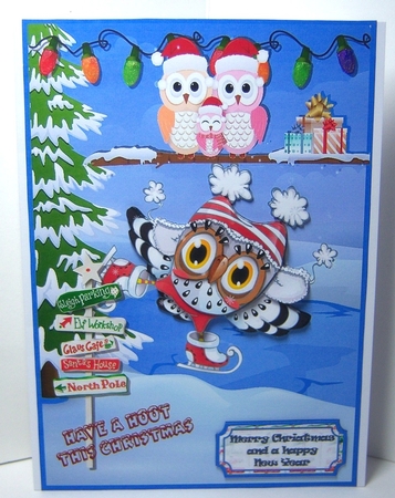 Have a hoot this Christmas - CUP1001330_653 | Craftsuprint