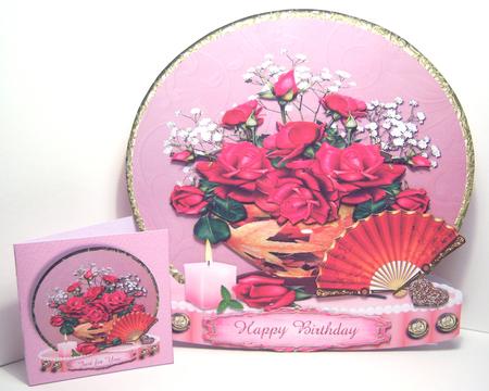 Red Roses Valentine - Birthday Shaped Card Plus Gift Card - CUP598272 ...