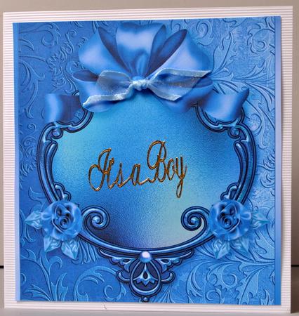 Dark Blue and Taupe Shiny Frame Card Fronts - Photo by Kristina Norbat