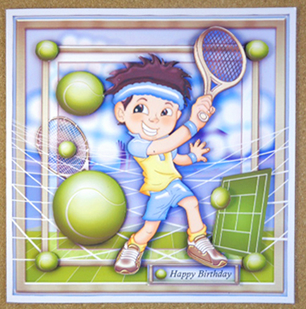 Tennis Player Card Mini Kit - CUP672204_1641 | Craftsuprint