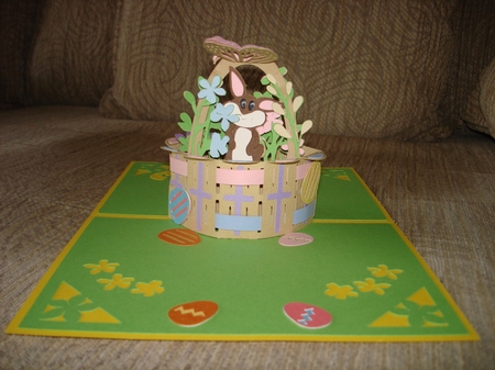 Easter Basket Pop Up Card - CUP1098173_2228 | Craftsuprint