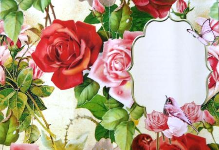 Floral Roses Scenic Insert - CUP619767_1865 | Craftsuprint