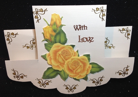 Scallop Edge Stepper Card Template - CUP321940_168 | Craftsuprint
