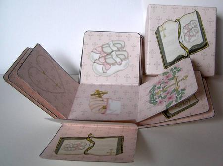 Christening Baby Girl Exploding Box - CUP184547_452 | Craftsuprint