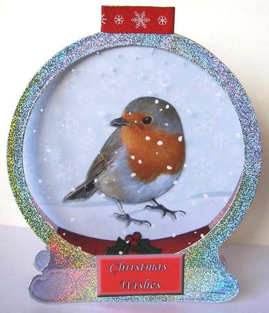 Robin Christmas Snow Globe - CUP8777 | Craftsuprint