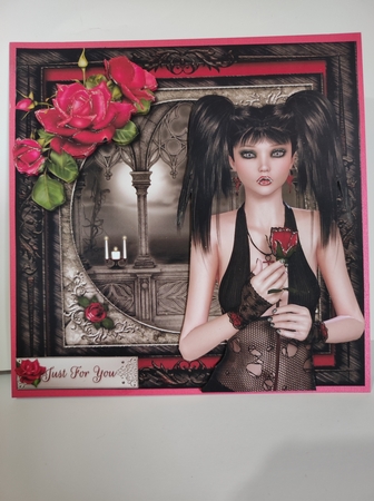 Gothic Pink Rose - Photo by marie