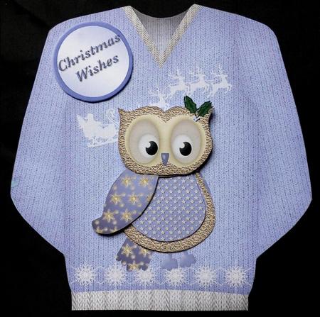 owl xmas jumper
