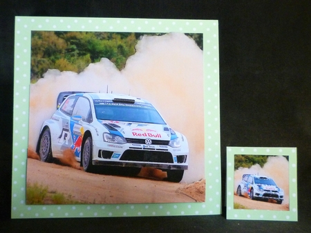 Michael Chivers Rally Sport - Rally Racing Car Dakar - 3D Decoupage + Insert & Tag - Photo by ...