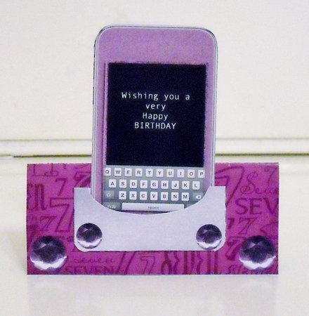 PERFECT PINK BIRTHDAY PHONE DOCK CARD KIT - CUP839747_2237 | Craftsuprint