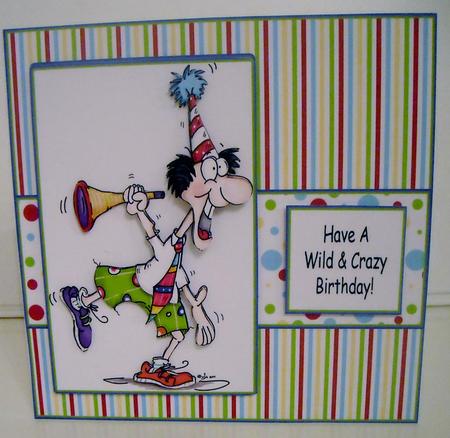 Crazy Birthday Step by Step Card - CUP367897_1519 | Craftsuprint