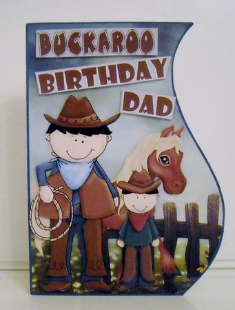 Buckaroo Birthday Dad - CUP542446_986 | Craftsuprint