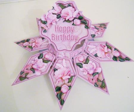 Floral Surprise Card Kit Pink Roses &amp; Butterflies - CUP369429_422 | Craftsuprint