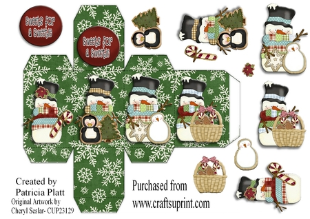 Total of 10 files. Gift box template - CUP1182660_92733 | Craftsuprint