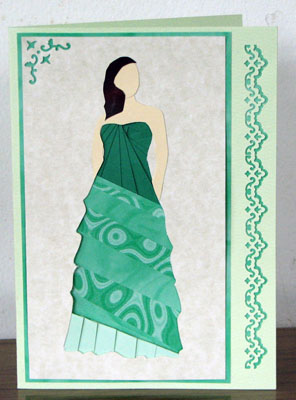 Iris Folding Elegant Lady Pattern 5 - CUP17273_172 | Craftsuprint
