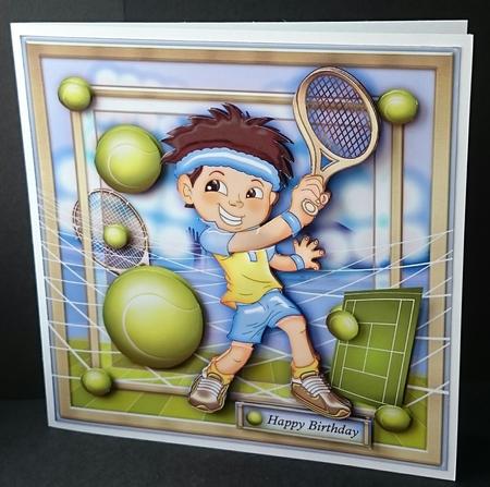 Tennis Player Card Mini Kit - CUP672204_1641 | Craftsuprint