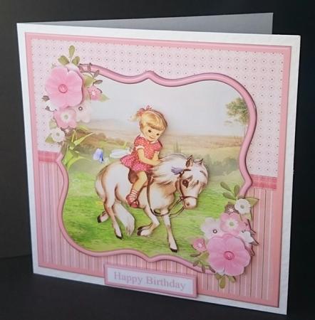 Girl & Pony - Horse Riding - Card Mini Kit & Decoupage - CUP675384_1894 ...