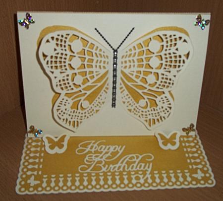 Butterfly Easel Card With Box - CUP710890_1929 | Craftsuprint