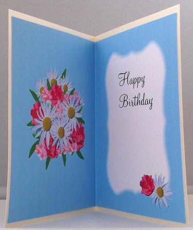 Daisys and Roses Birthday Insert - CUP340191_1416 | Craftsuprint