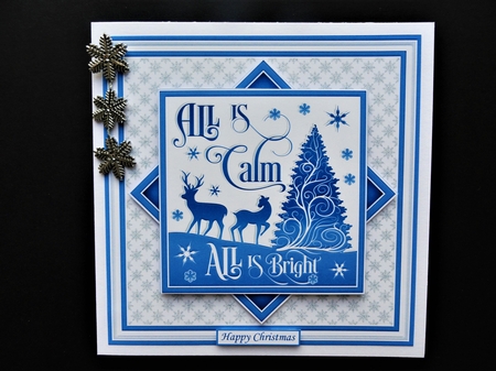 CHRISTMAS MONOTONE ALL IS CALM 7.5 Quick Layer Card & Insert - Photo by ...