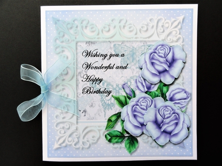 Vintage Roses In Blue - CUP790318_936 | Craftsuprint