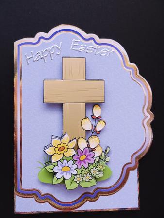 Easter Cross Cut and Fold Card and Decoupage - CUP401370_8 | Craftsuprint